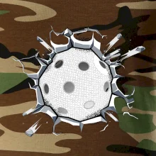 Florbal lopta v triku