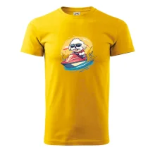 Lhasa Apso na vodnom skútri