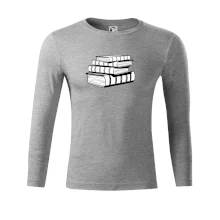 Knihy čiernobiele na sebe