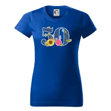 Kvetinové číslo kreslené - 50