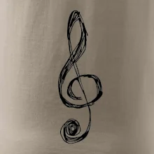 Husľový kľúč kreslený