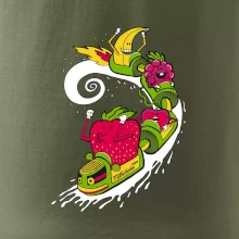 Milkshake vlak kreslený