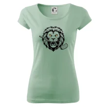 Floorball - Lev s hokejkou v tlamě