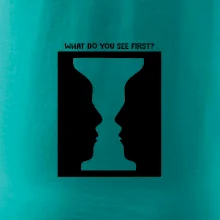 What do you see first? Pohár - Tváre