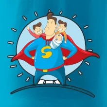 Táta superman - kluk, kluk a dítě