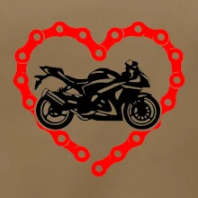 Moto srdce reťaz - superšport