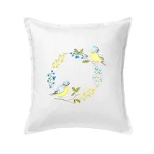 Sýkorky na kruhu z kvetov