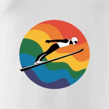 Skokan na lyžiach v kruhu