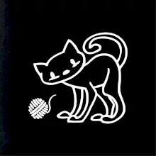 Mačka - Klbko - prsia