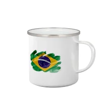 Brazília vlajka vodovej farby