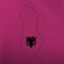 Albánsko obrys mapa