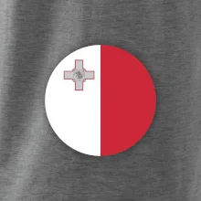 Vlajka Malta okrúhla veľká