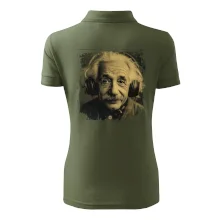 Albert Einstein so slúchadlami