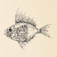 Steampunk ryba Steampunk ryba