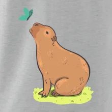 Kapybara a motýlik