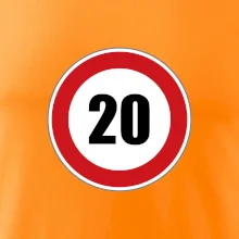 Dopravná značka - obmedzenie rýchlosti 20