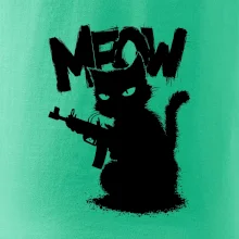 Meow mačka so zbraňou