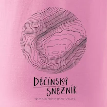 Děčínský Sněžník - vrstevnice v kruhu