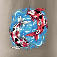 Yin & Yang Koi kapor - červený