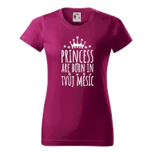 Princesses are born in (Vlastný nápis mesiac narodenia)