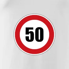 Dopravná značka - obmedzenie rýchlosti 50