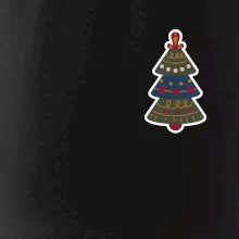 Folklór na prsníku vianočný stromček