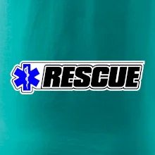 Záchranár rescue kríž modrý Záchranár rescue kríž modrý
