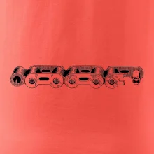 Cyklistická reťaz nákres