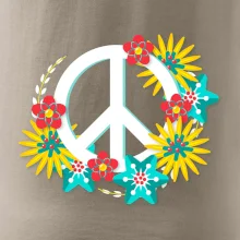 Peace symbol abstraktný