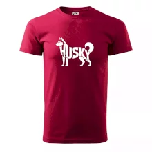 Husky nápis v tele