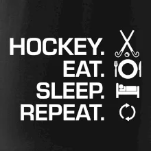 Pozemný hokej eat sleep repeat