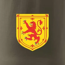 Škótsky lev na hrudi