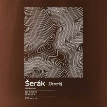 Šerák - vrstevnice v obdĺžniku