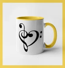 Husľový kľúč srdce