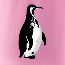 Tučniak čiernobiely z boku