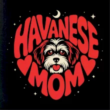 Havanský psík srdce mom