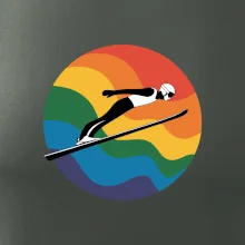 Skokan na lyžiach v kruhu