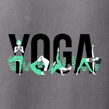 Yoga nápis farebný