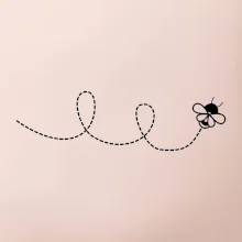 Dráha letu včely - slučka