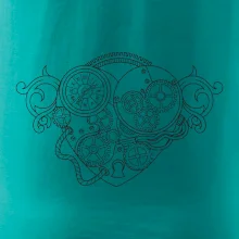 Steampunk srdce kreslené