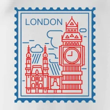 Londýn známka jednoduchá