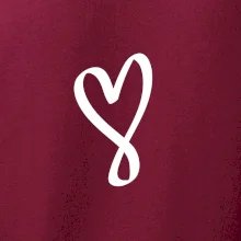 Srdce nekonečno na prsník