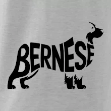 Bernese Mountain Dog nápis v tele