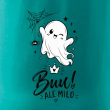 Buu ale milo - roztomilý duch čiernobiely