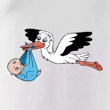 Bocian a bábätko - chlapec (Hana-creative)