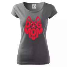 Dog mom nápis v hlavě