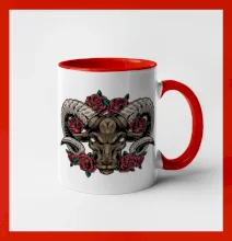 Hlava barana s ružami