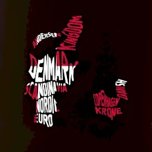 Mapy - názvy miest - Dánsko