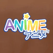 Anime nápis dúhový