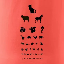 Očný test zvieratká Očný test zvieratká